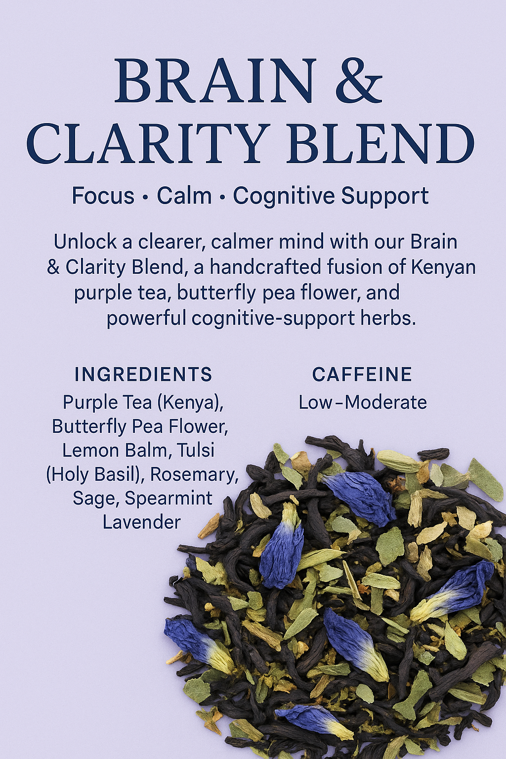 Brain & Clarity Blend — Focus • Calm • Cognitive Support