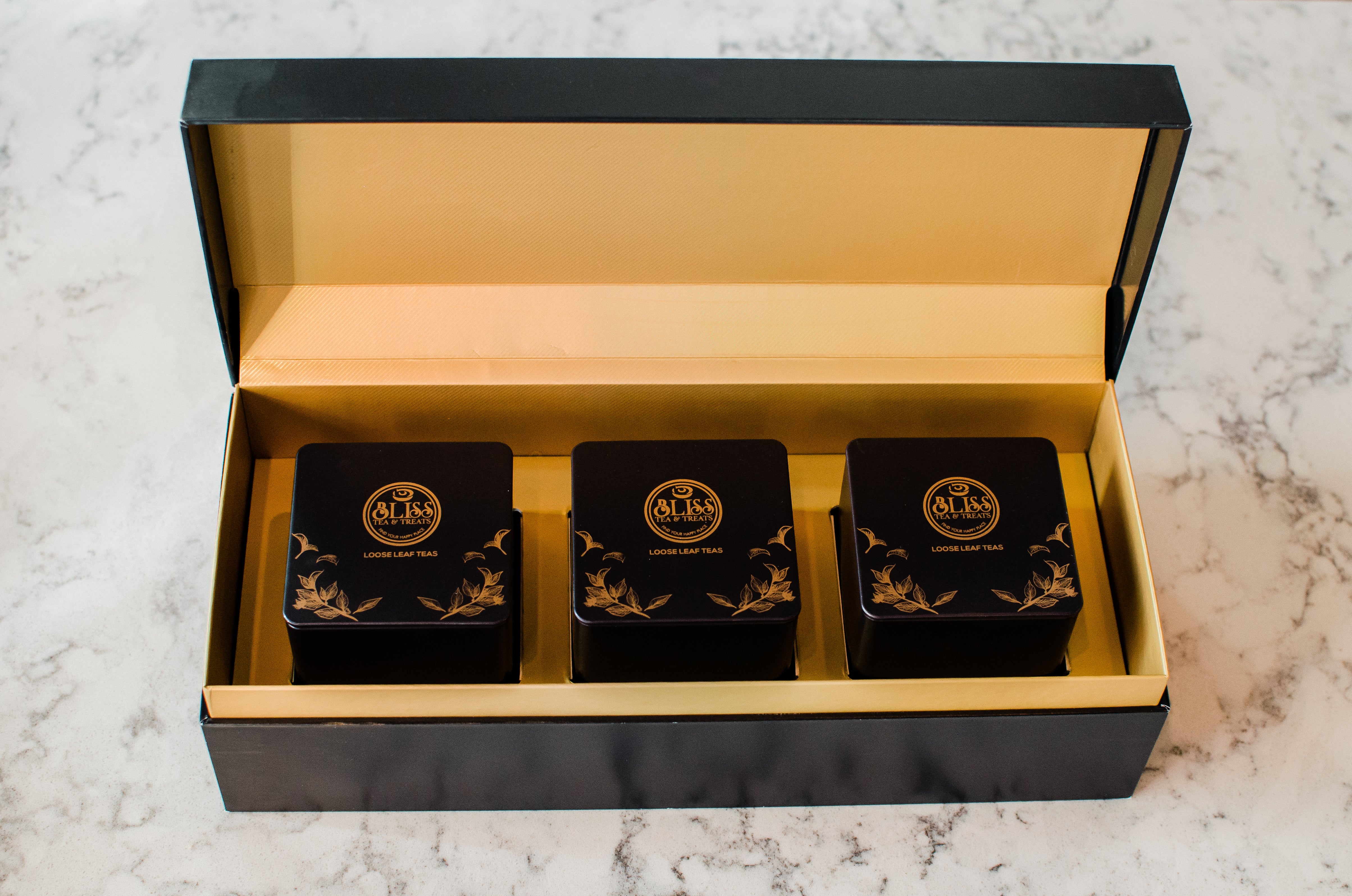 3 Tin Tea Box