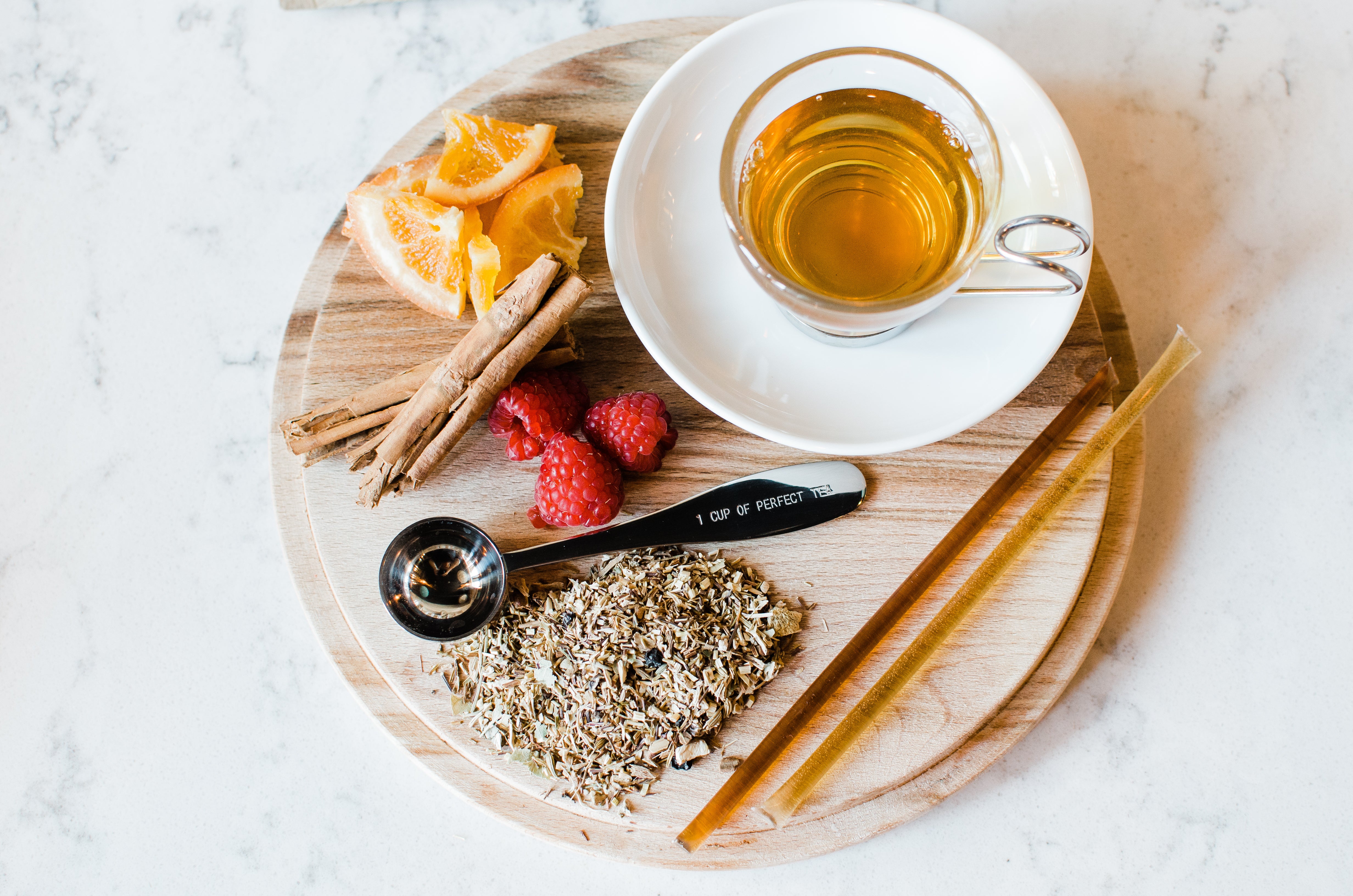 Tulsi Orange Cranberry Tea (caffeine free)