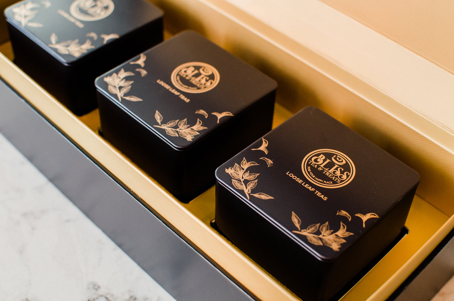 3 Tin Tea Box